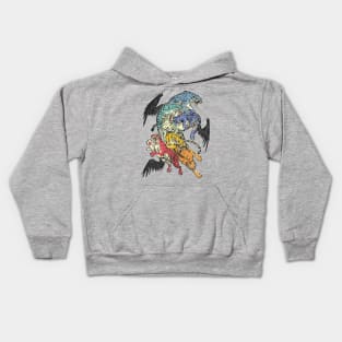 Seven Caged Tigers Kids Hoodie